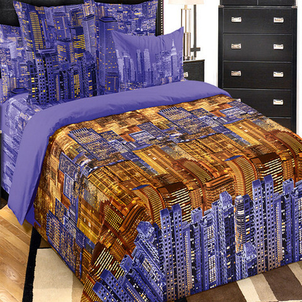 Комплект постельного белья "П37. ПАНОРАМА", перкаль, 100% хлопок.