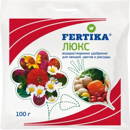 Удобрение водорастворимое Фертика Люкс 100 г