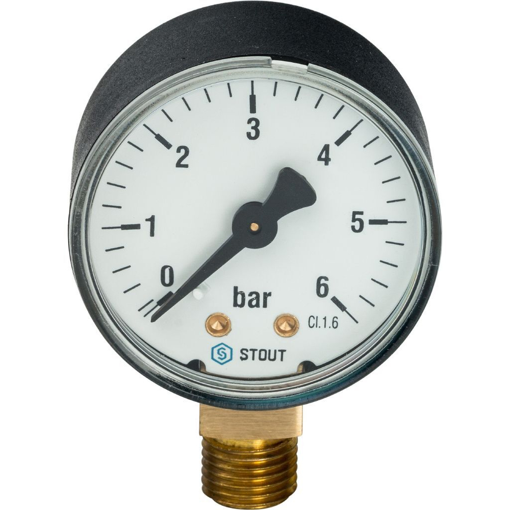 Манометр радиальный Stout (корпус Ø 100 мм) SIM-0010-101615