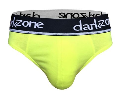 Желтые хлопковые слипы с брендированной резинкой (Размер: XL) (Цвет: желтый)