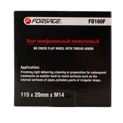 Круг лепестковый зачистной 115х20мм M14 (Grit 60) Forsage F-FD160F