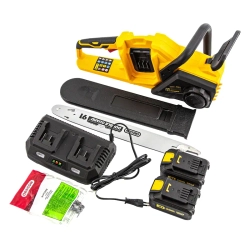 DENZEL RCS400-36 бесщеточная аккумуляторная цепная пила (2 x 4 Ач, ЗУ) 58610