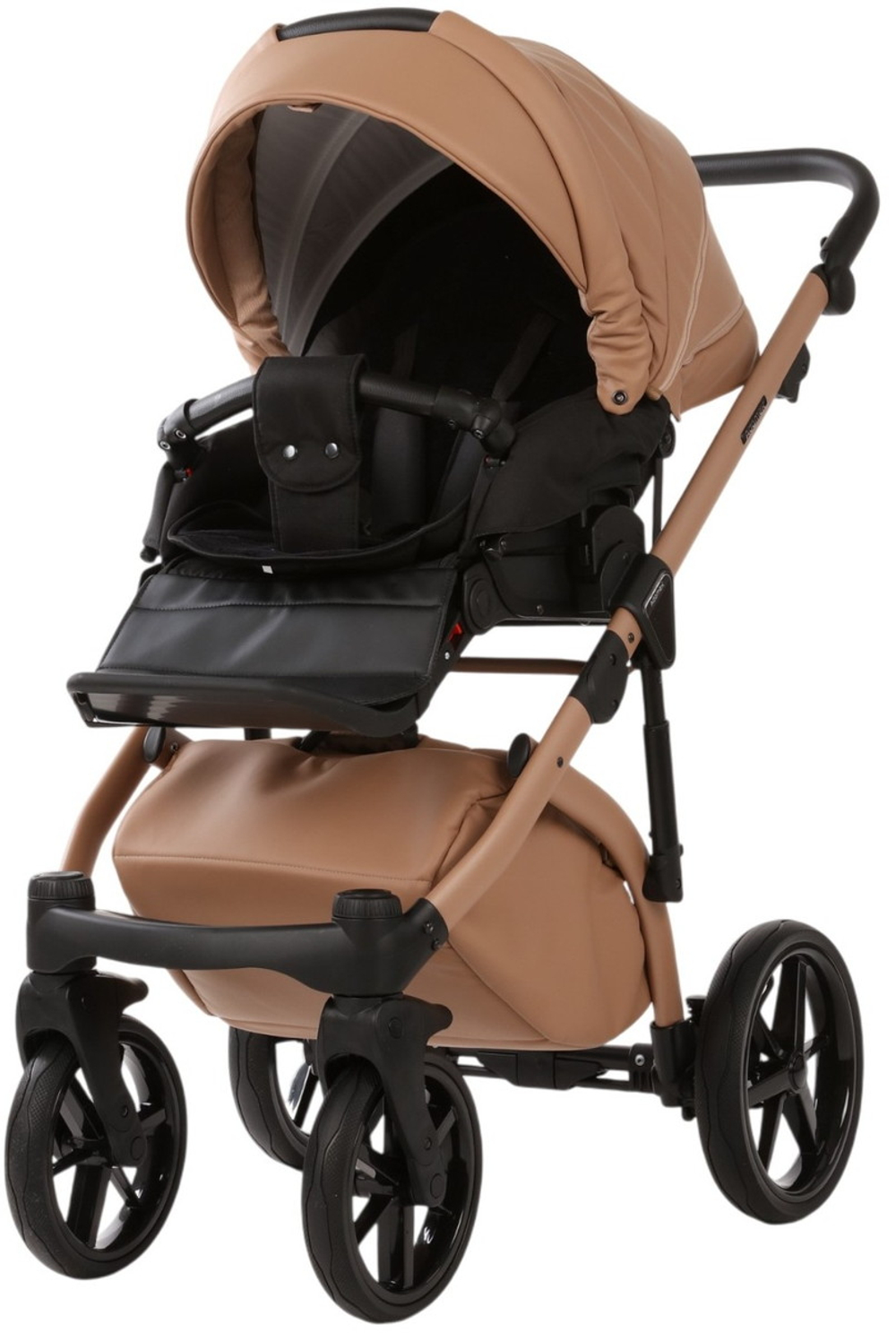 Детская коляска Adamex Chantal Pro Natura 2 в 1 CN-5-CAMEL (Т. БЕЖ. КОЖА)