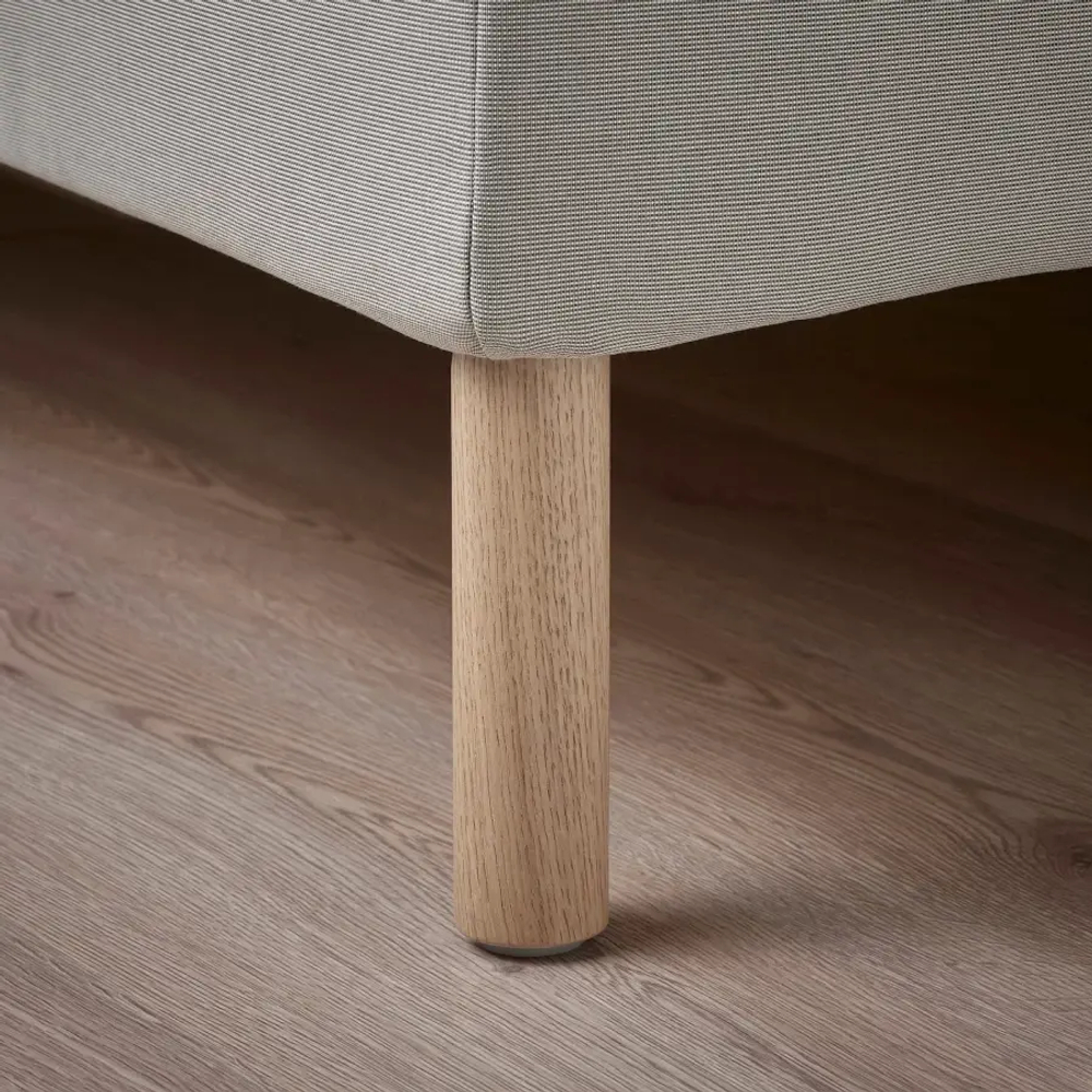 Каркас кровати с обивкой - IKEA SAGESUND, 200х140 см, серый, САГЕСЕНД ИКЕА