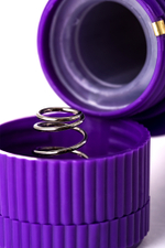 Вибратор с клиторальным стимулятором A-toys фиолетовый 18 см