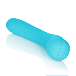 Голубой вибромассажер Impress Wand - 12 см. (Цвет: голубой)