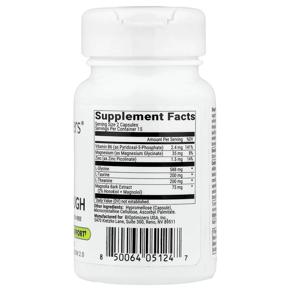 BIOptimizers, Sleep Breakthrough, 30 растительных капсул