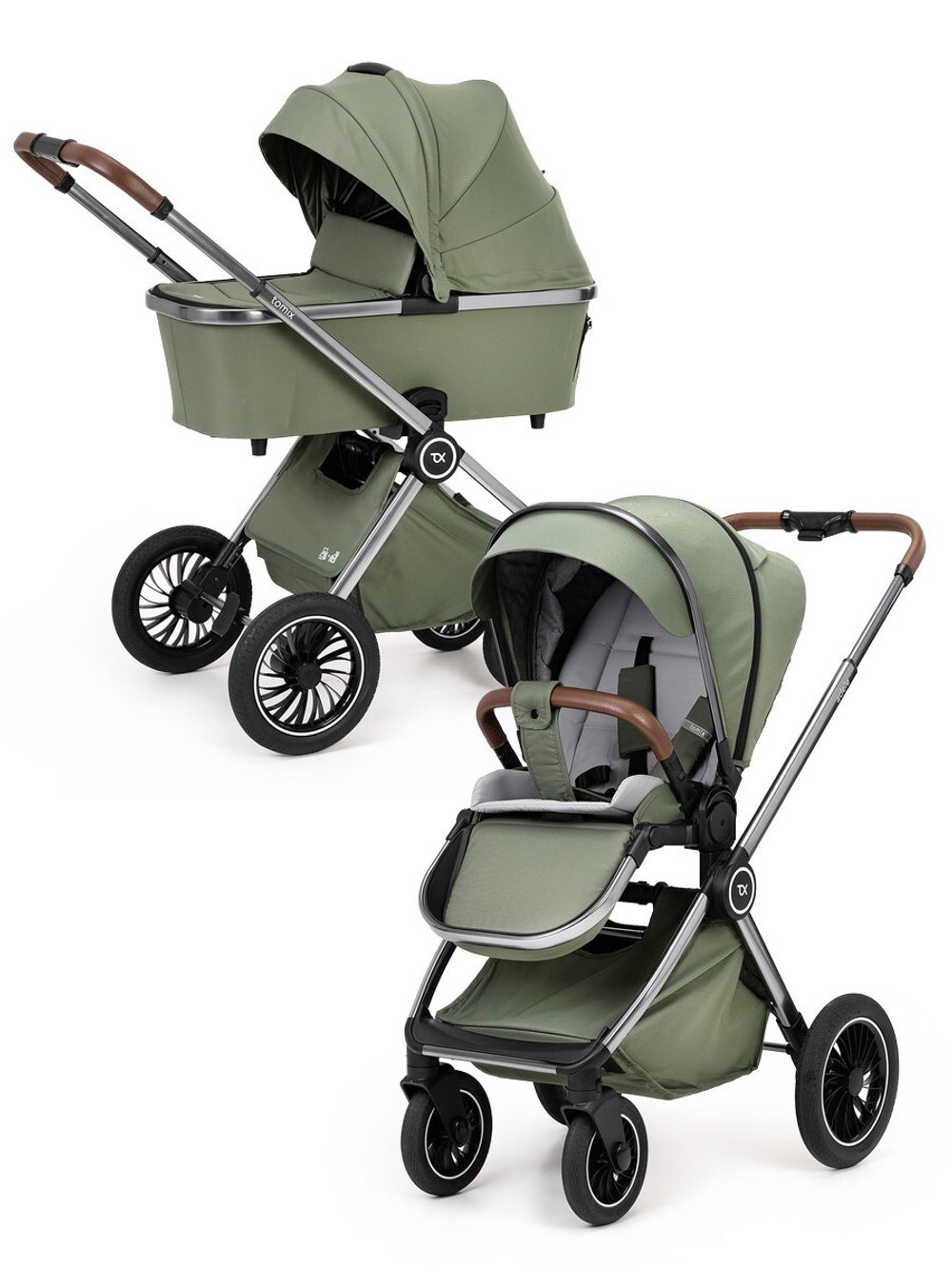 Детская коляска 2 в 1 Tomix Adele S760/2 Olive