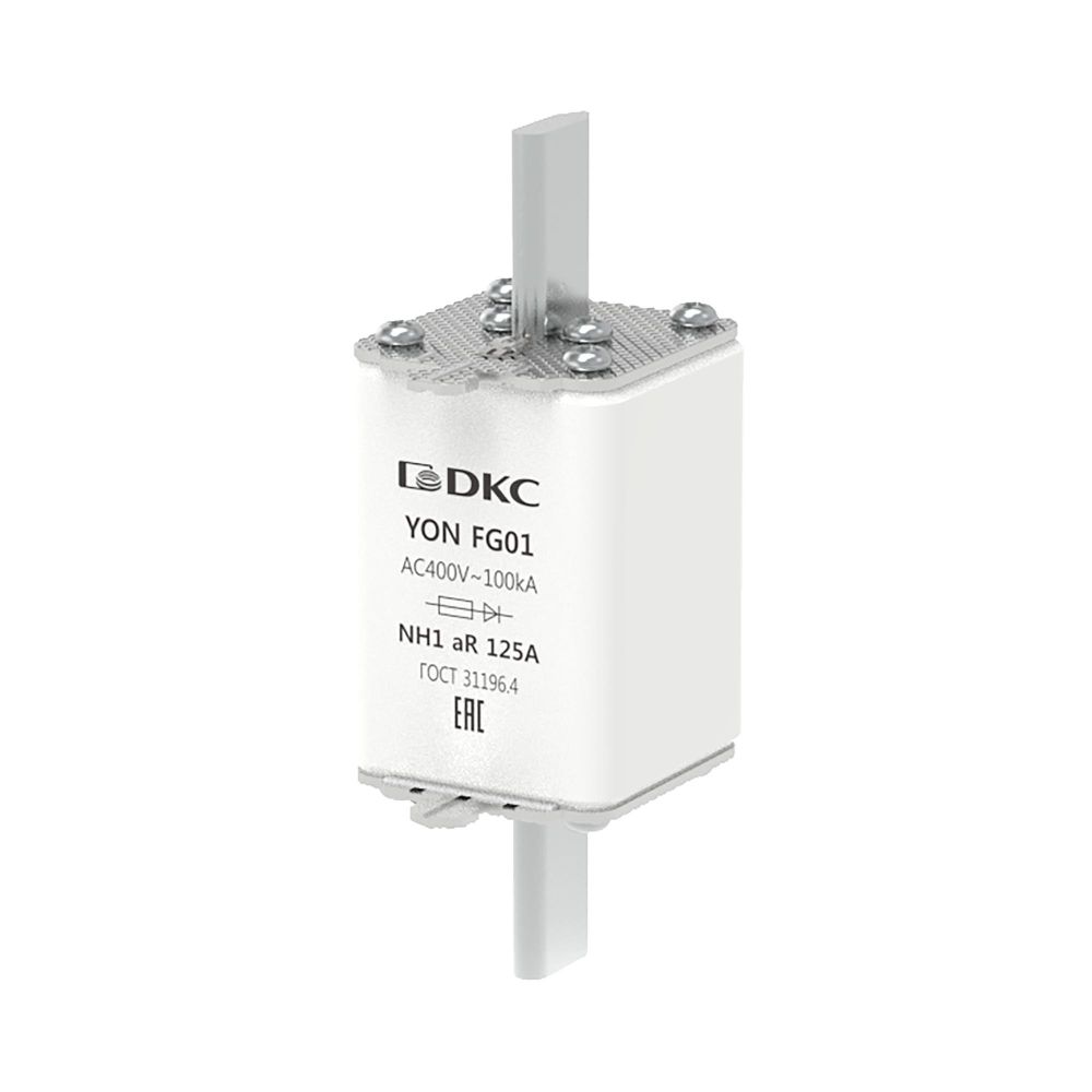 Предохранитель YON ножевого типа FG1 125А 400V характеристика aR