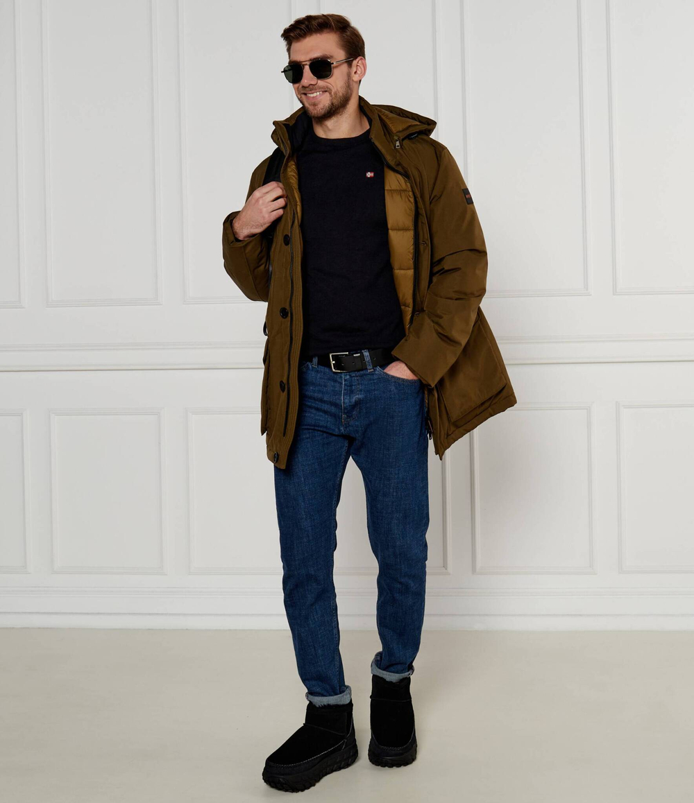 Шерстяной свитер DAMAVAND Napapijri - черный(NP0A4GJU)