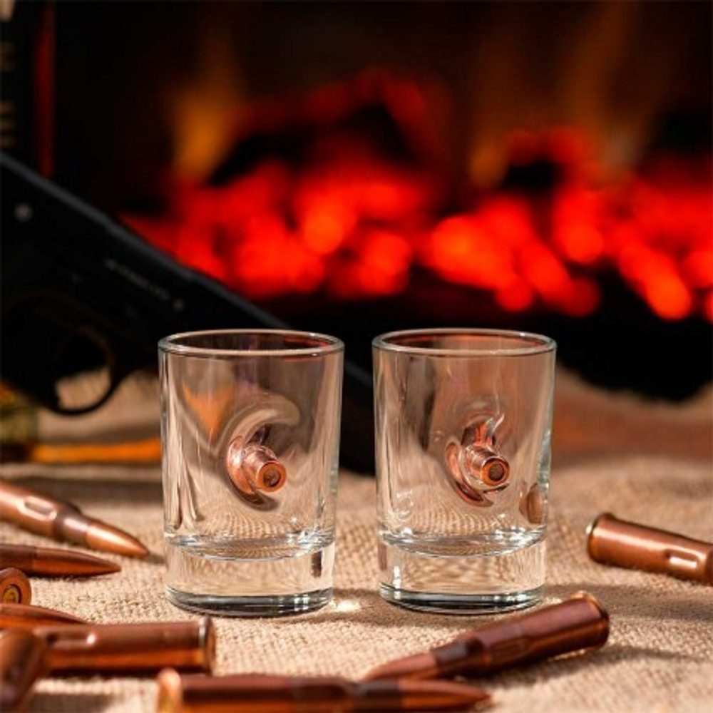 Стопки «Непробиваемые», 2 шт. с пулей, 50 мл