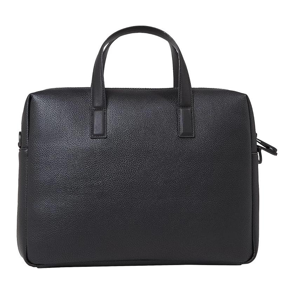 CALVIN KLEIN Recycled Artificial Leather Shoulder Bag, Crossbody Bag, Handbag, Laptop Bag Men"s Black