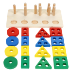 Развивающая игрушка 2 в 1 деревянная (рыбалка + сортер), коробка C-41646