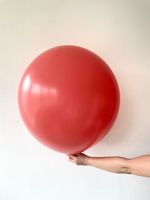 S шар гигант 24"/60 см пастель, коралловый/Coral (БГ-90)