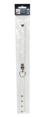 Чокер с подвеской Сердце белый 40 см