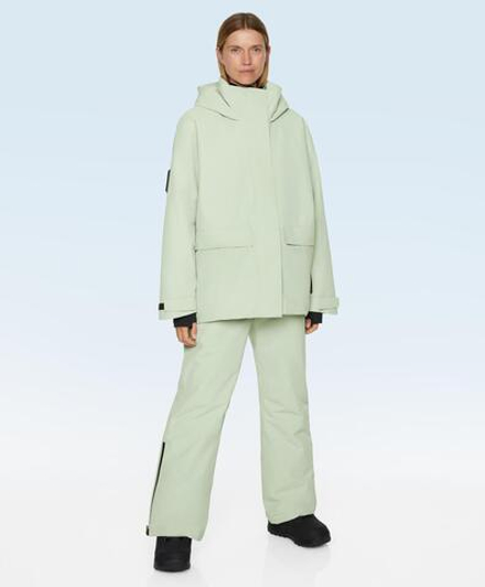 Oysho Водонепроницаемая куртка Primaloft® Feel the Performance TM SKI, пастельно-зеленый