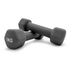 Гантель UNIX Fit неопреновая 1 кг / шт. Grey
