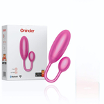 Розовое тихое виброяйцо с управлением через приложение (Цвет: розовый)