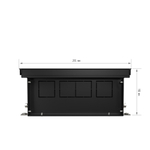 Конвектор внутрипольный Royal Thermo ATRIUM TURBO-110/250/2200-DG-U-BL