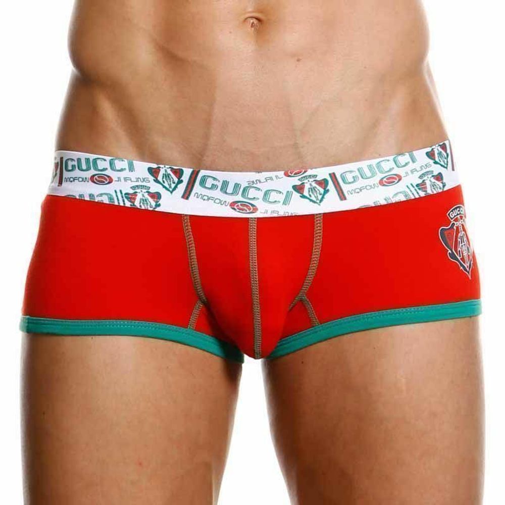 Мужские трусы хипсы Gucci красные