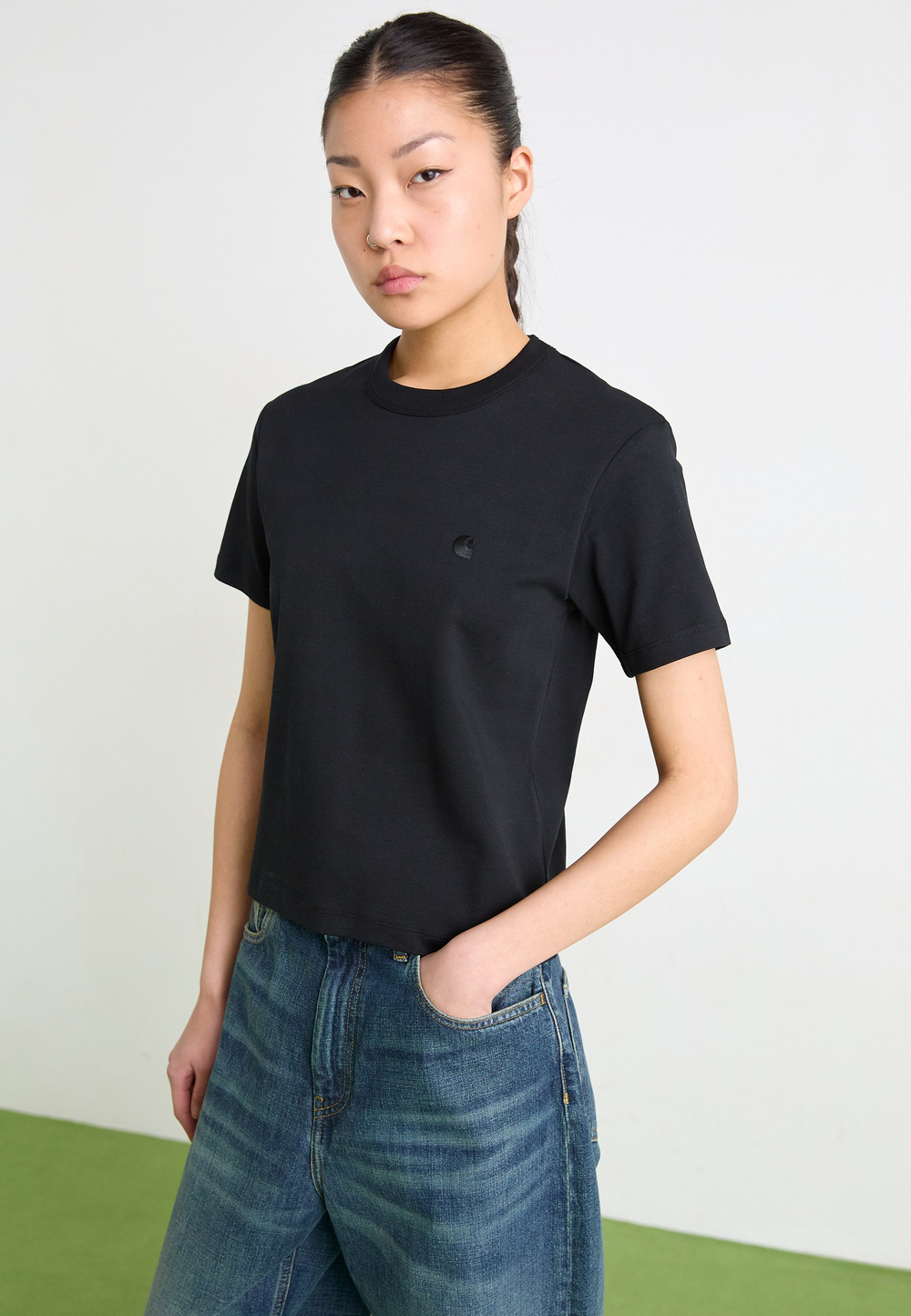 Carhartt WIP LUCA  - Базовая футболка - Чёрный