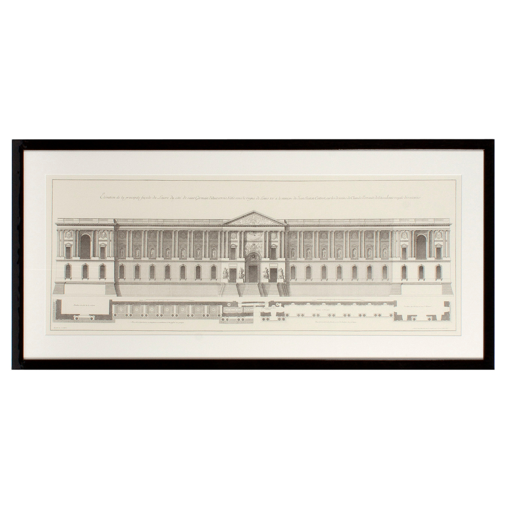 Постер Prints La Façade Du Louvre set of 2 арт.106540