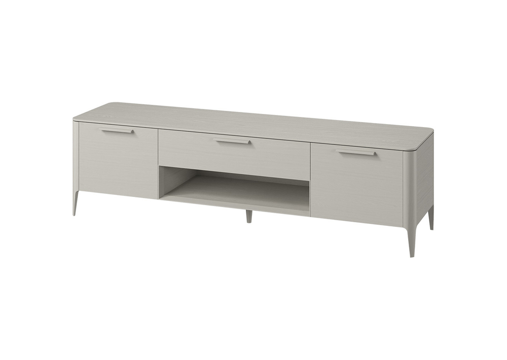 Тумба Type oak под ТВ ширина 200 см (серо-бежевый)