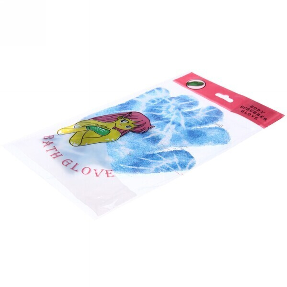 Мочалка-перчатка мягкая «Упоение», мягкая, цвет микс,16,5см (растягивается)