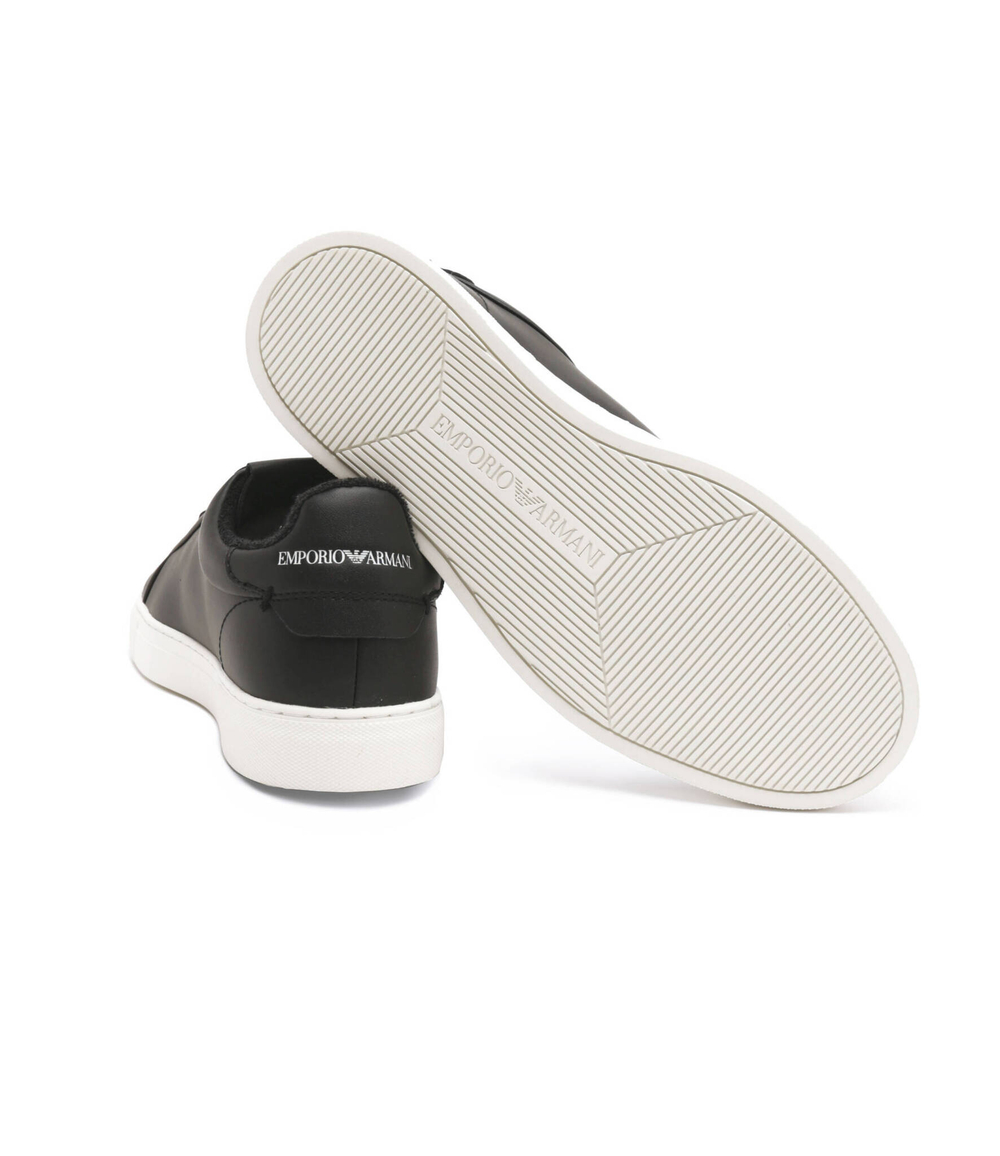 Кожаные кроссовки Emporio Armani - черный(X4X598 XF662)