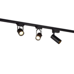 Светильник трековый, GU10, D52хH100мм, IP20, черный, без лампы