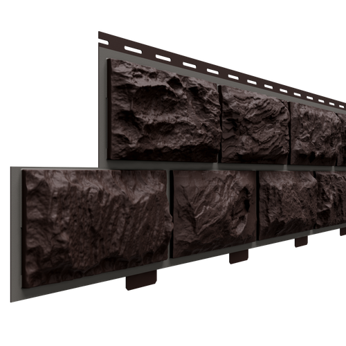 Фасадные панели (Цокольный Сайдинг) Доломит Альпийский Прокрашенный Корица