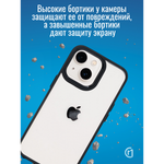 Чехол прозрачный с цветной рамкой iPhone 14 Plus, 013141 Голубой