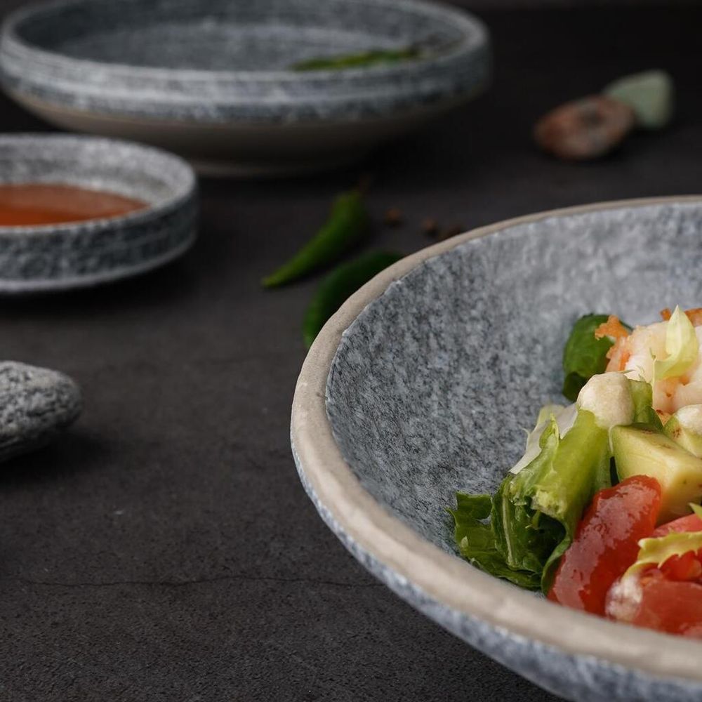 Салатник 450 мл 19,5*17,5 см h5/4,3 см Side Up Stone Untouched Taiga P.L. Proff Cuisine [6]