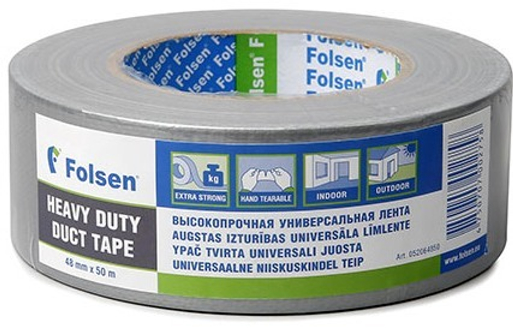 Тканевая лента Премиум Folsen® 052, 48ммХ50м, 200мкм