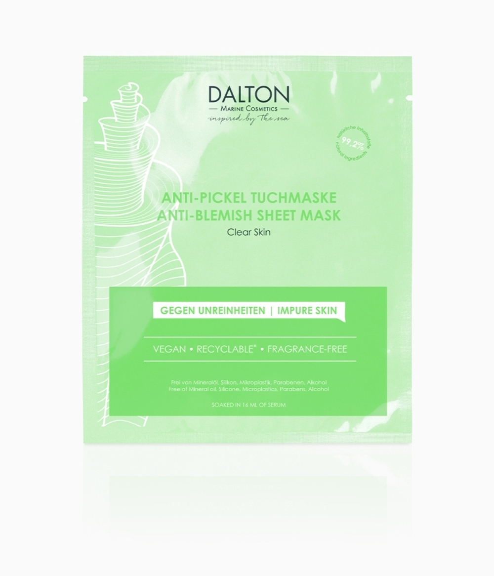 Dalton Маска экспресс корректор акне - Blemish Sheet Mask ,1 шт