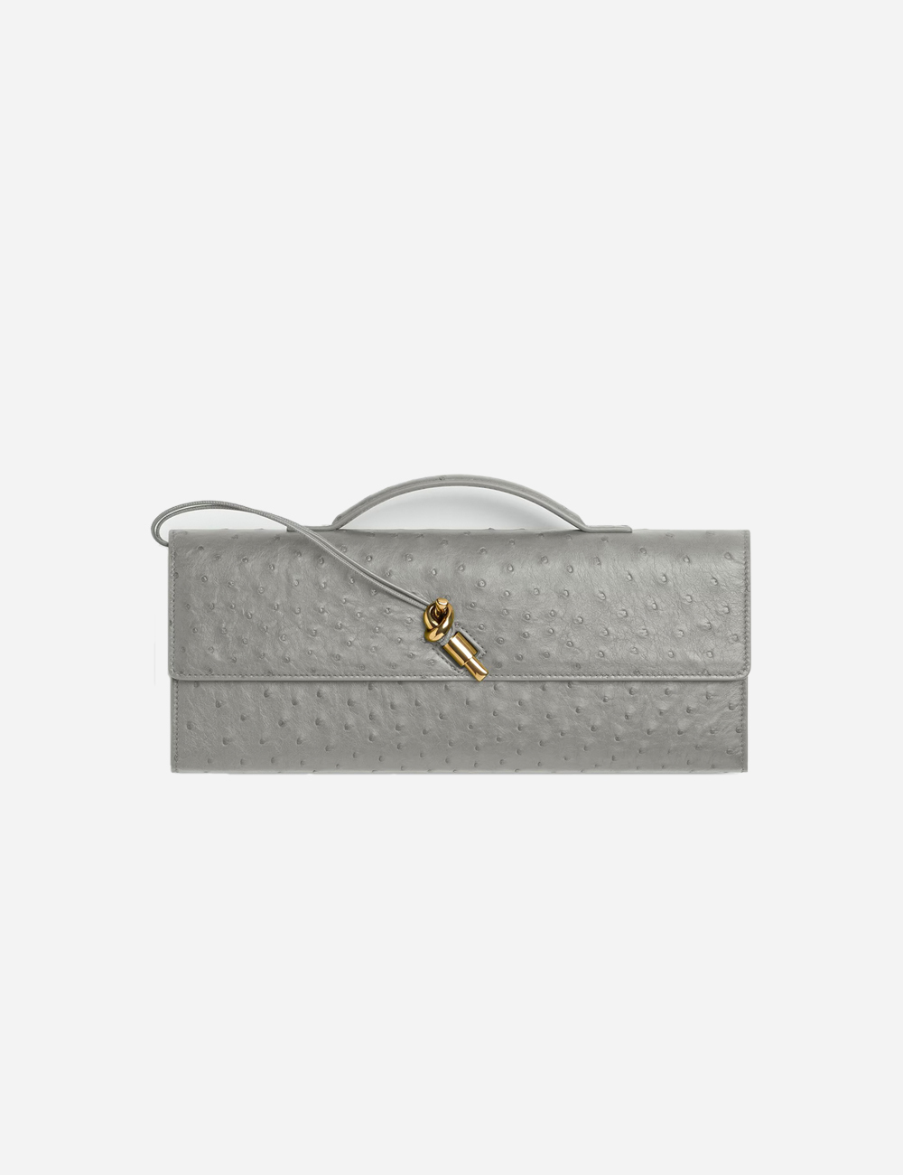 Клатч Bottega Veneta Andiamo Ostrich Sterling (805241V3RQ31504)