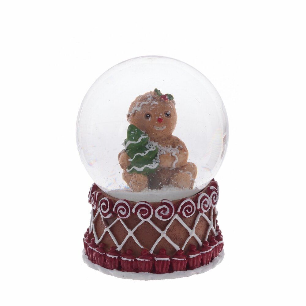 GAEM Фигурка декор в стекл шаре "Пряник", D 4.5 см, L4,5 W4,5 H7 см, 4в.