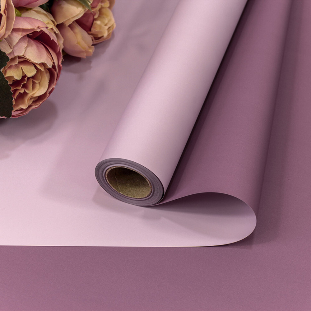 Пленка В рулоне 10 м х 58 см двухсторонняя (Сиреневый)