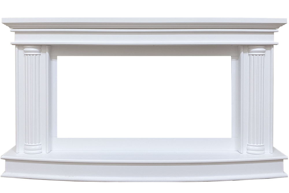 Каминокомплект Rome  - Белый с очагом Vision 42 LOG LED