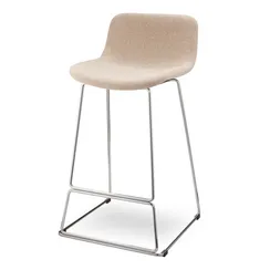 Полубарный стул Neo Soft 65 см, бежевый, ножки хром