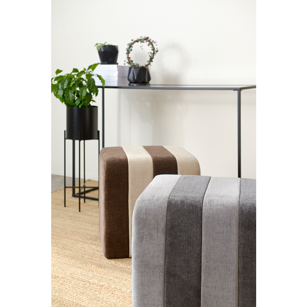 Пуф idar, шенилл, серый