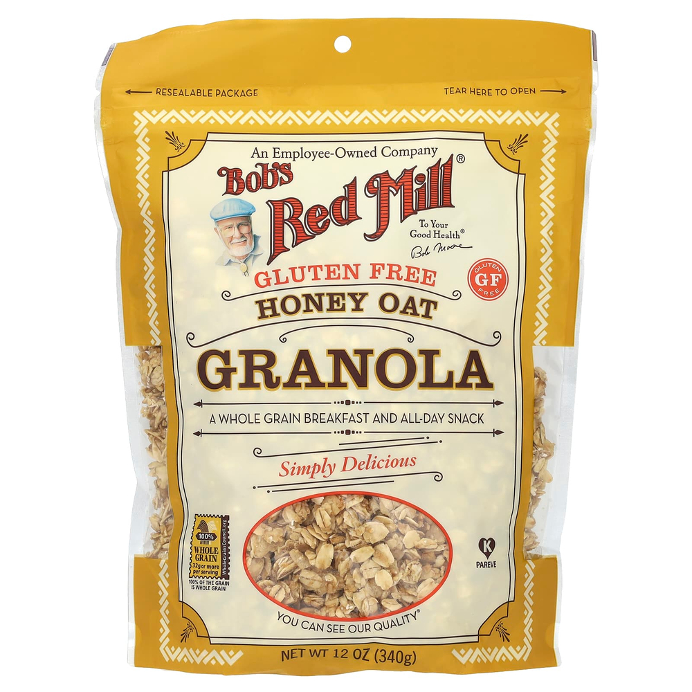 Bob's Red Mill, мюсли с медом и овсянкой, без глютена, 340 г (12 унций)