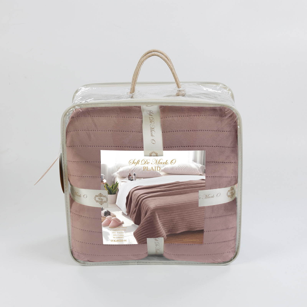 Плед 220х240 Sofi De MarkO Либерти розовый