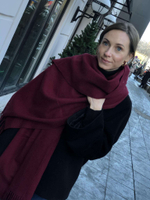 Шарф-палантин марсала
