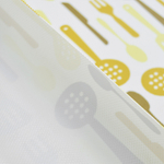 Термоскатерть 60*120см, Ложки-вилки, желтая