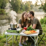 Кастрюля походная металлическая 1л 13*8,5см