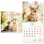 Календарь на скрепке 2025"Пушистые друзья» 29*29 см