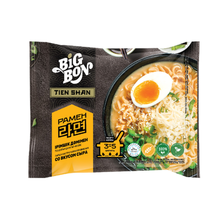 Лапша Big Bon Рамен со вкусом сыра 100 гр