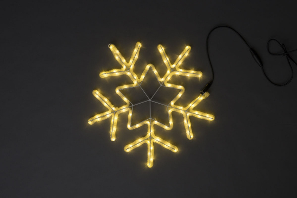 LED-XM-(FR)-2D-CK006-С-WW Снежинка белая теплая 56х57см, 230V, NEW!