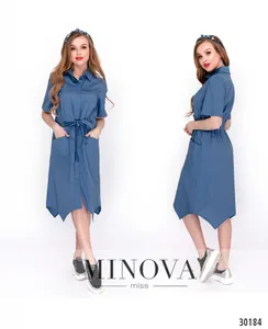 Платье 8604-джинс Minova